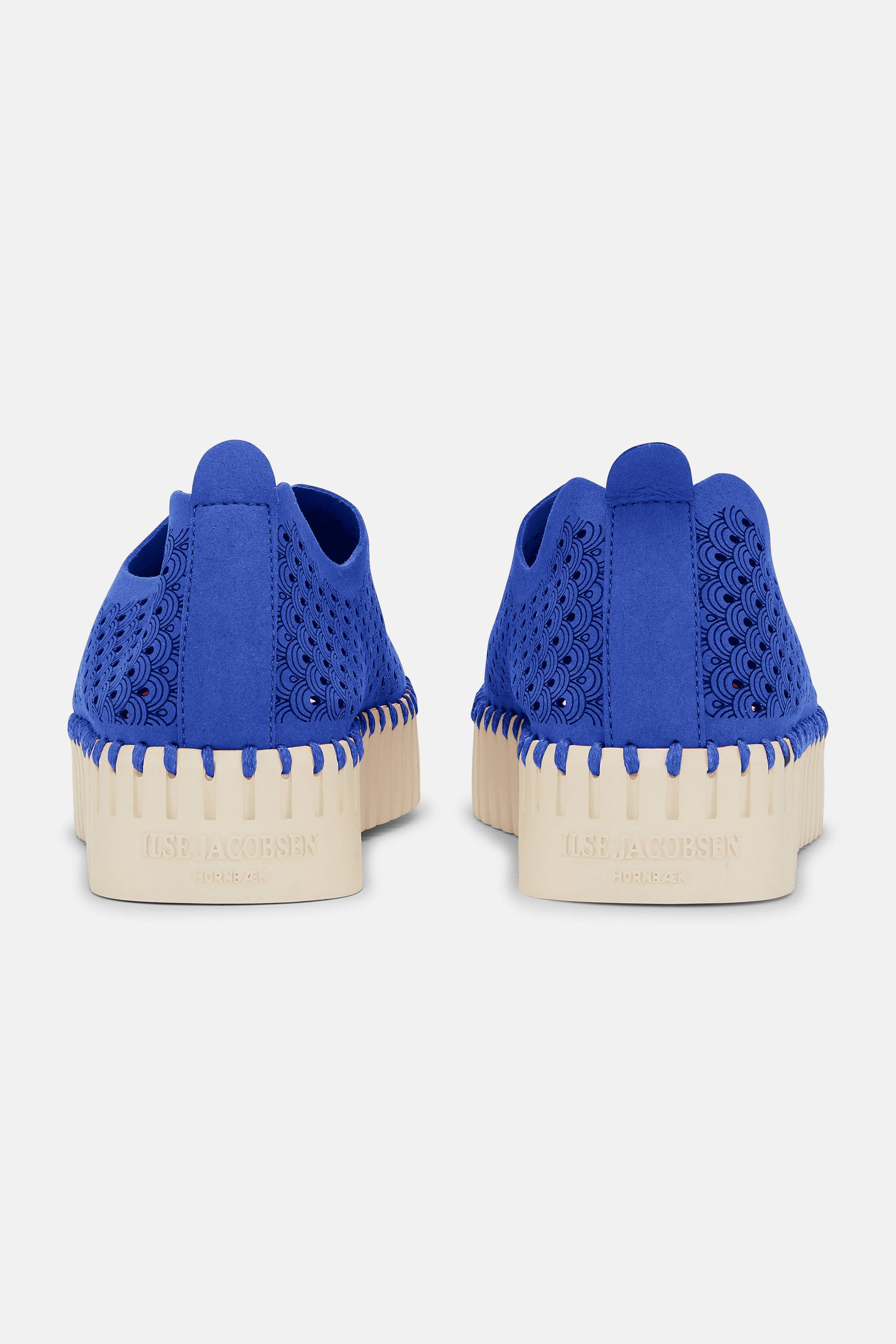 Platform Tulip Slipper - Blue Web